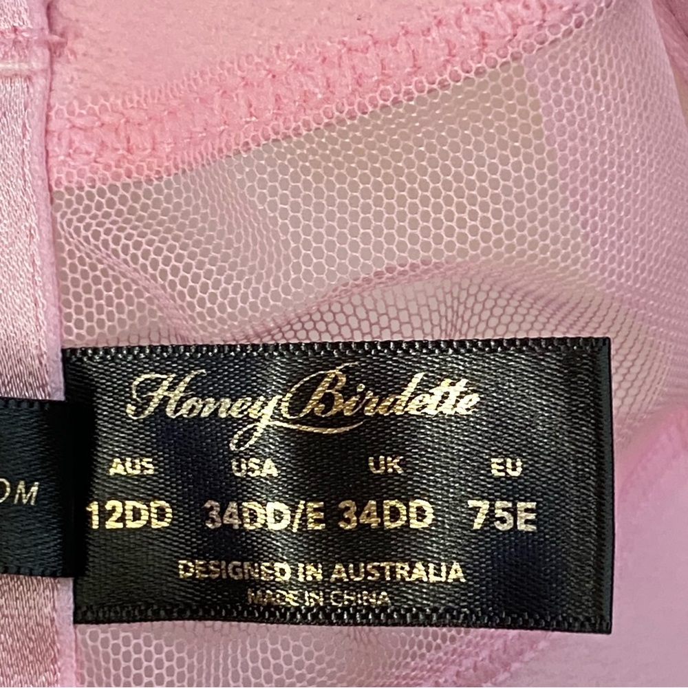 HONEY BIRDETTE blush pink bondage KUKORO push-up bra rose gold front closure - Picture 10 of 12